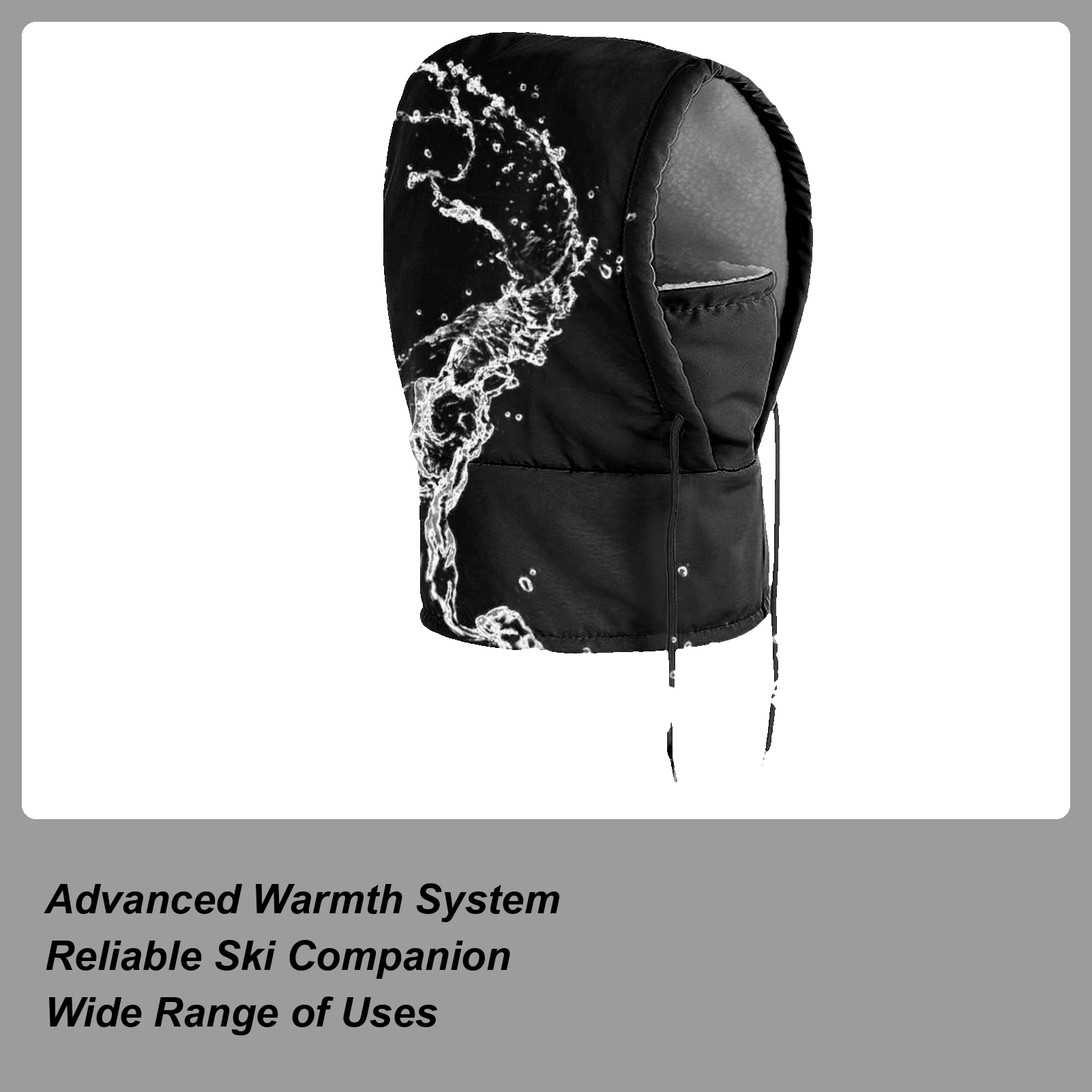 Cycling Commuting - Ski Hood Windproof Hat With Drawstring