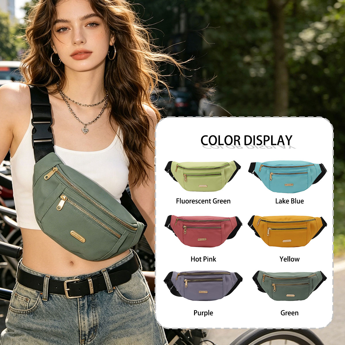Fashion Casual Solid Color Wom - Cycling Commuter Bag บทวิจารณ์และราคา