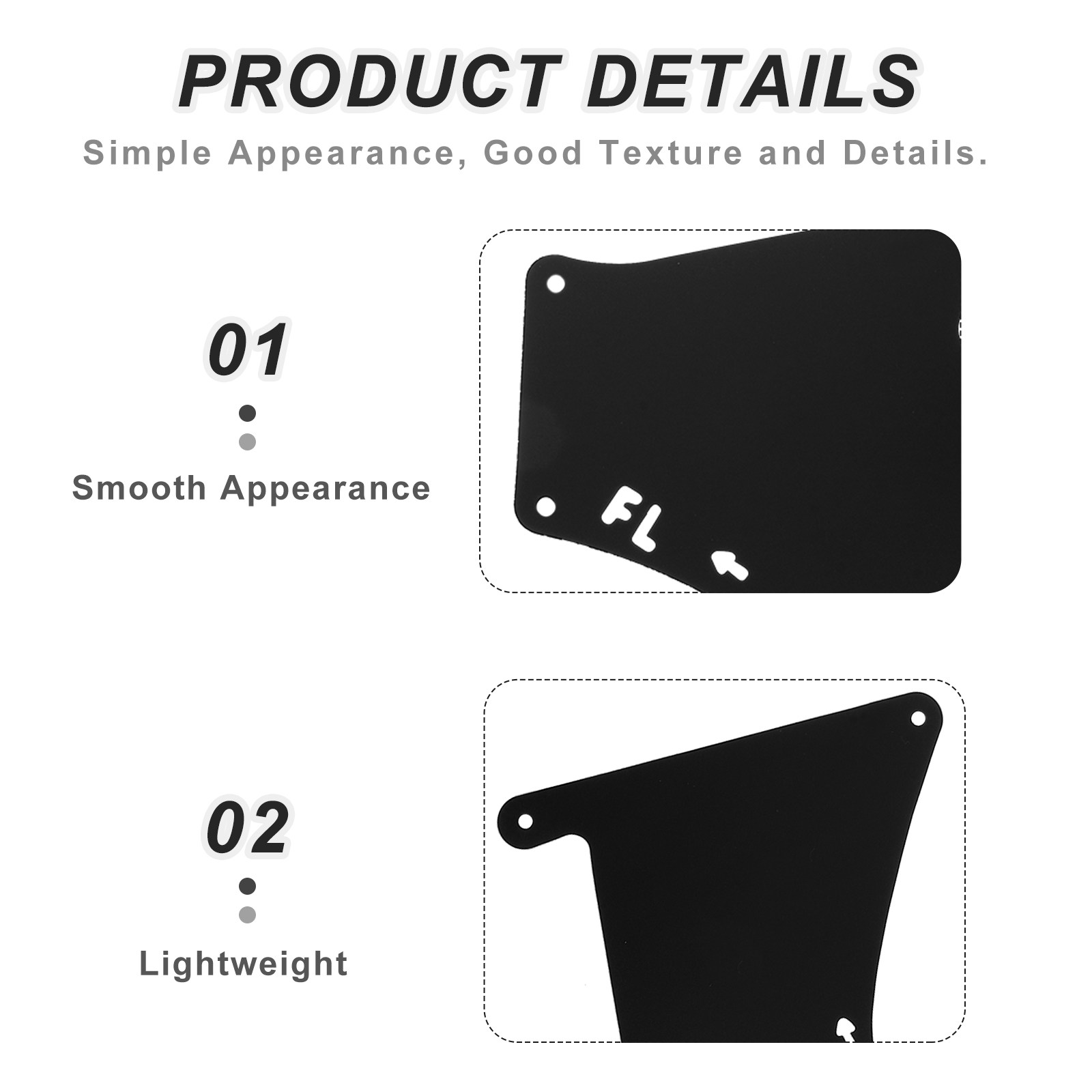 1Set Front Wheel Splash Liner  - Fender Mudguard Set บทวิจารณ์และราคา
