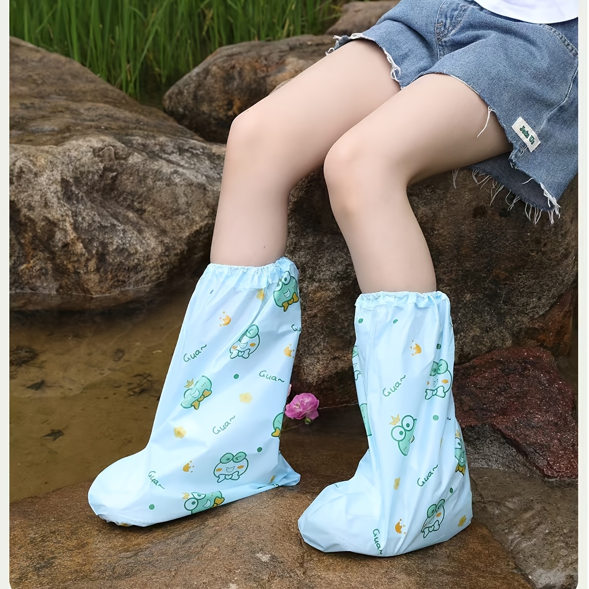 10pc Frog Cartoon Shoe Covers  - Cycling Shoes For Commute บทวิจารณ์และราคา