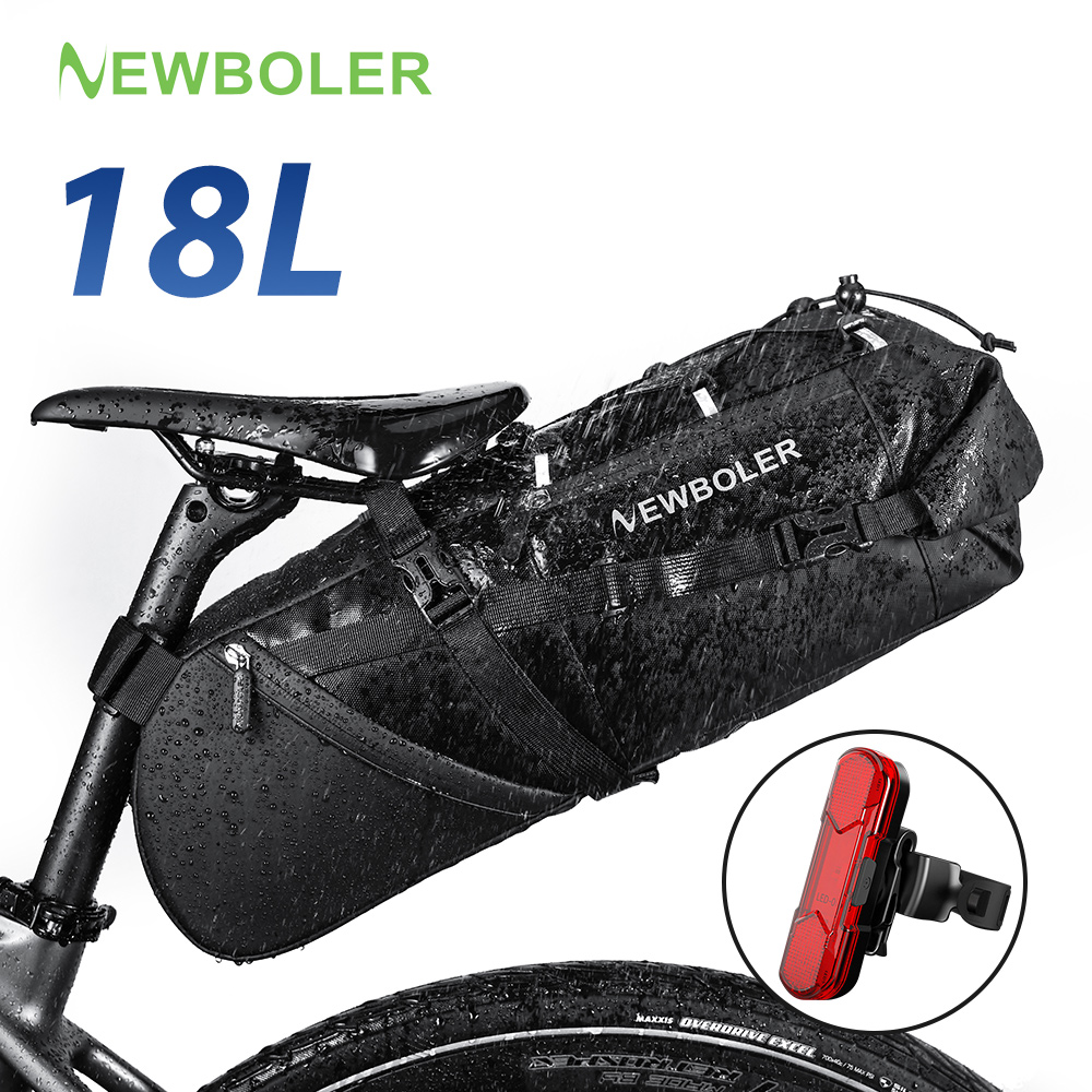 NEWBOLER 18L Bike Saddle Bag W - Cycling Commuter Backpack Waterproof บทวิจารณ์และราคา