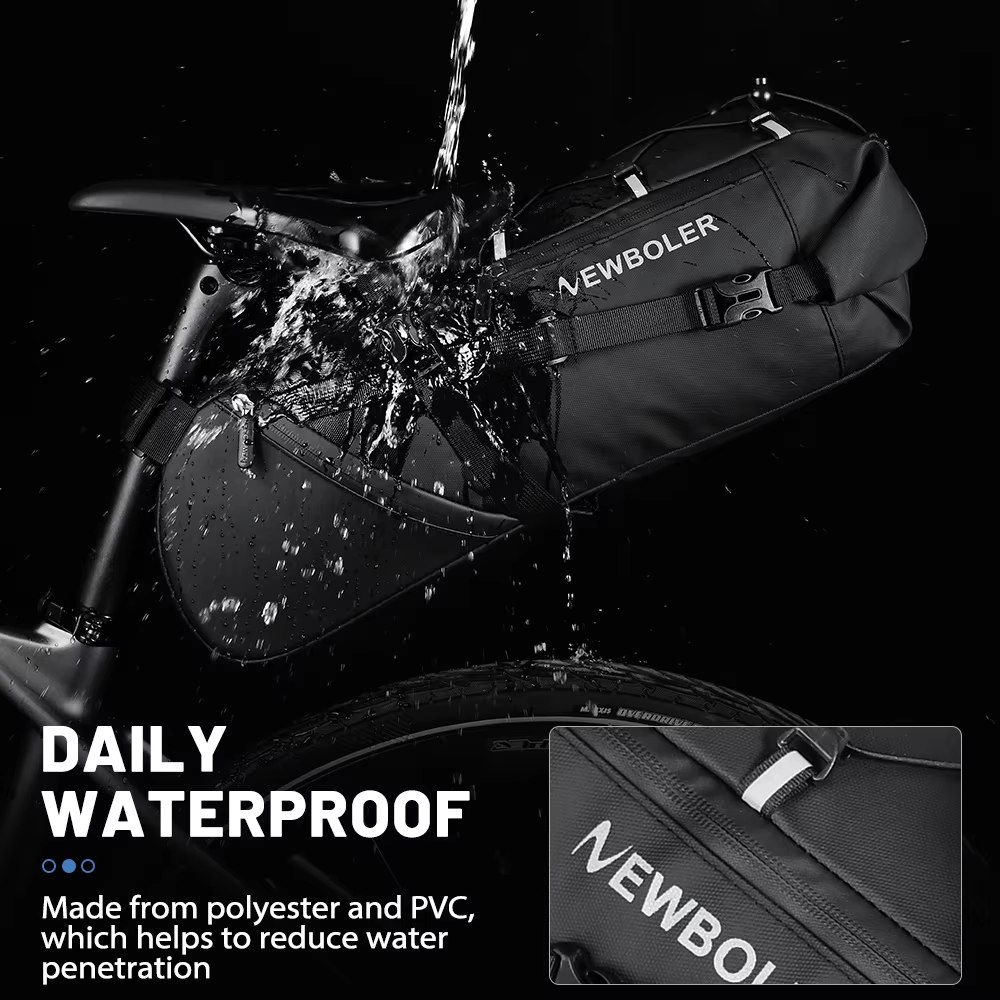 NEWBOLER 18L Bike Saddle Bag W - Cycling Commuter Backpack Waterproof บทวิจารณ์และราคา