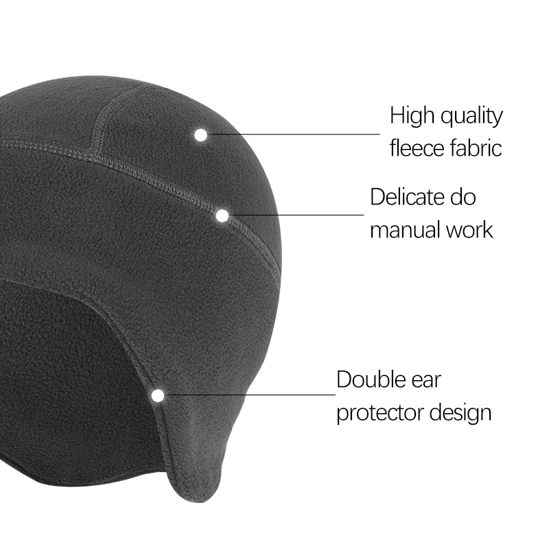Fleece Earflap Hat Cycling Aut - Winter Cycling Commute บทวิจารณ์และราคา