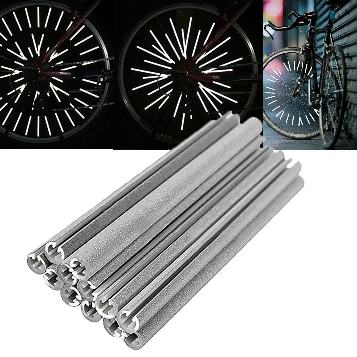 12pcs/set Bicycle Spoke ABS Hi - Spoke Reflector Set บทวิจารณ์และราคา