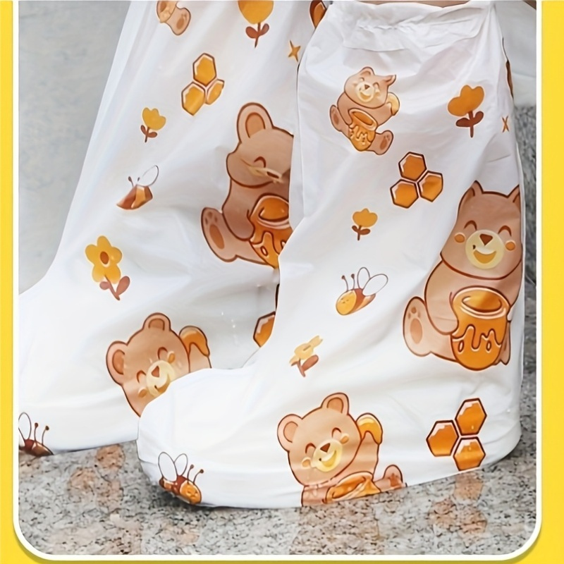 10pc Bear Cartoon Printed Shoe - Cycling Shoes For Commute บทวิจารณ์และราคา