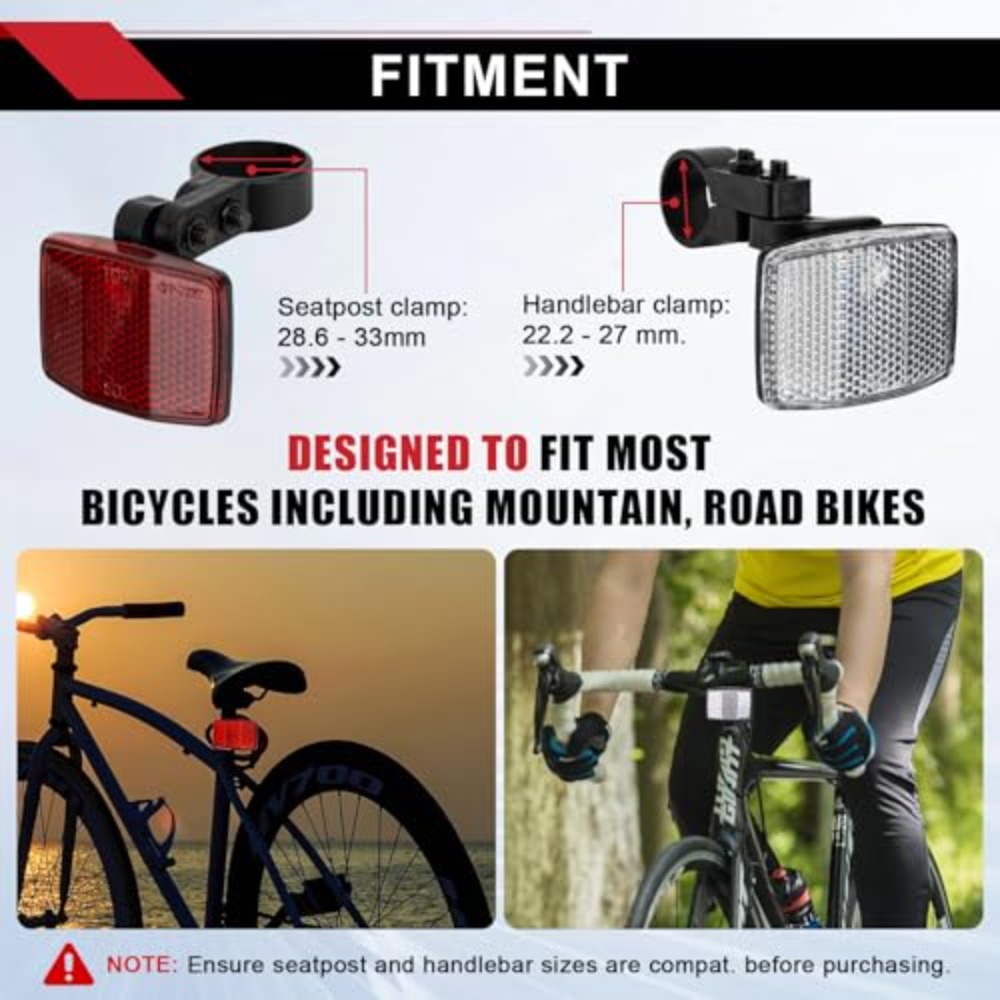8PCS Bike Reflector Kit Night  - Spoke Reflector Set บทวิจารณ์และราคา