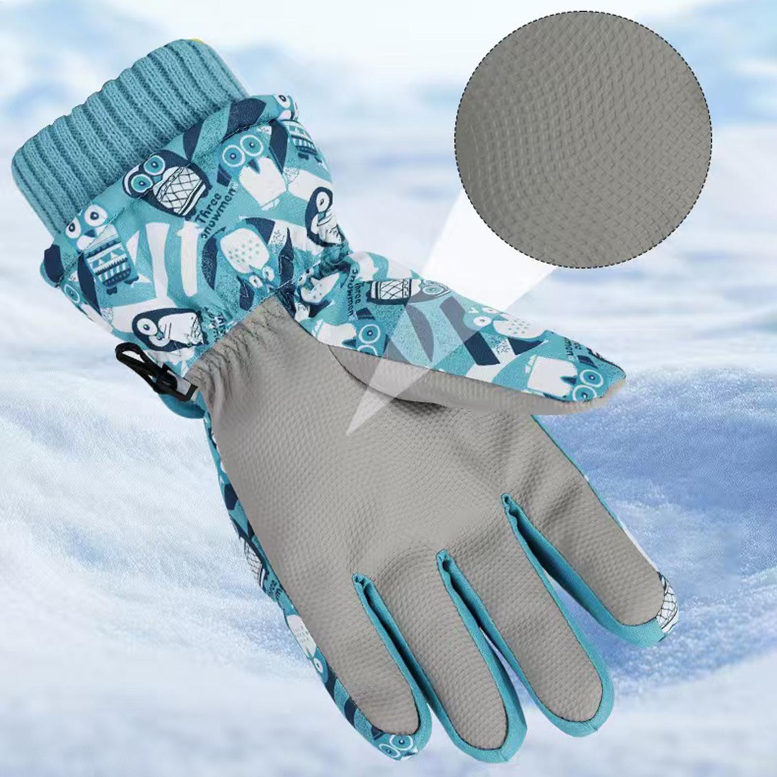 Kids Waterproof Gloves Insulat - Winter Cycling Commute บทวิจารณ์และราคา