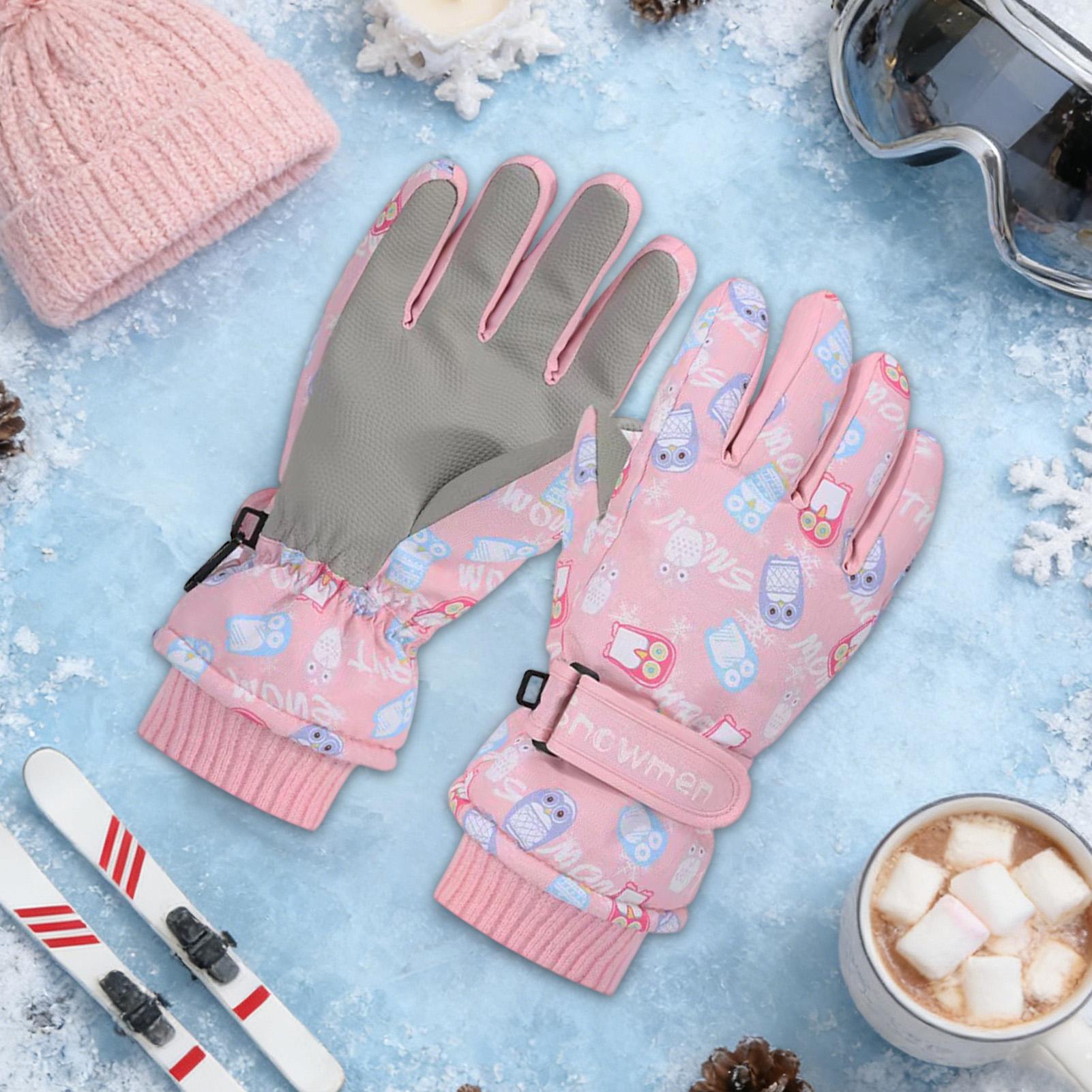 Kids Waterproof Gloves Insulat - Winter Cycling Commute บทวิจารณ์และราคา