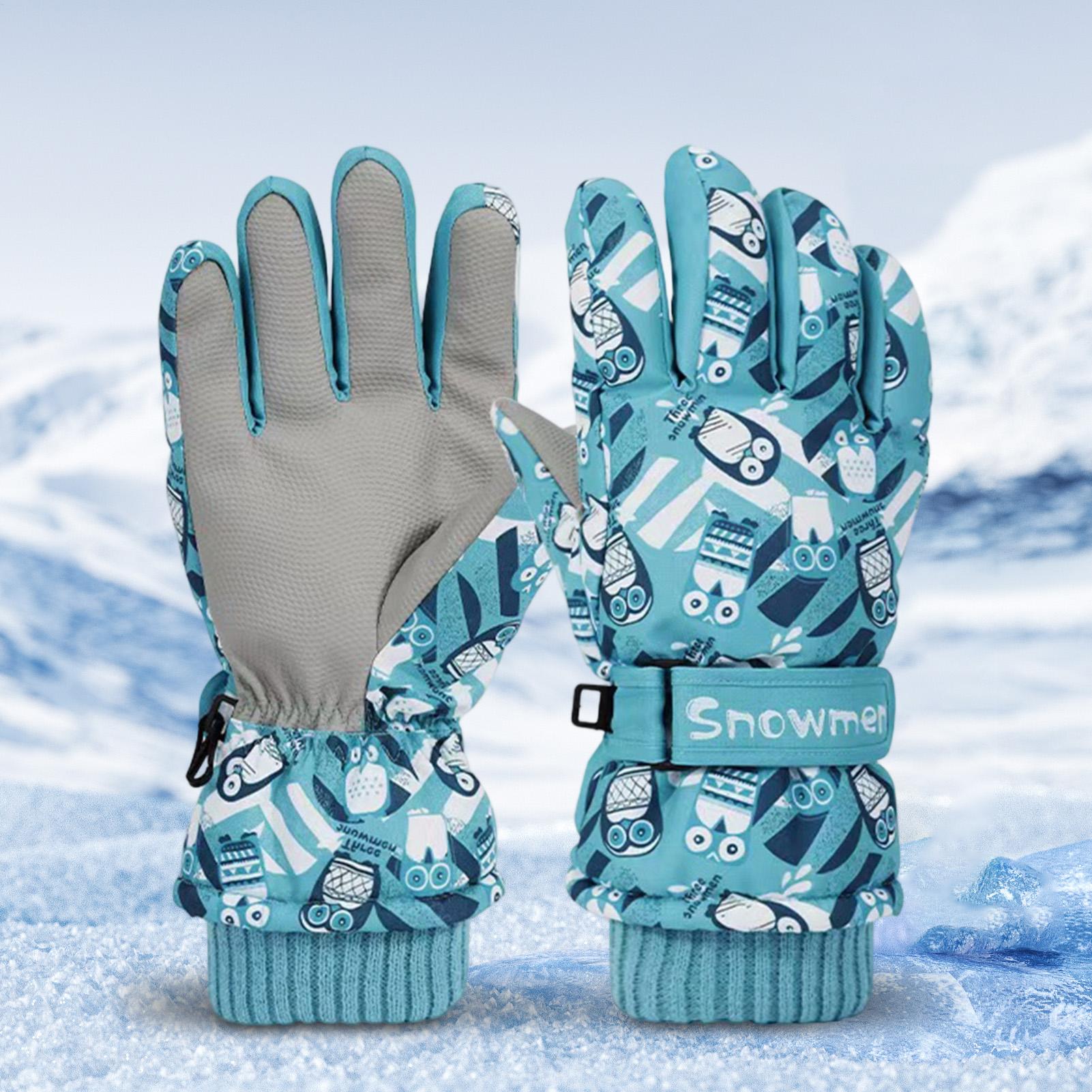 Kids Waterproof Gloves Insulat - Winter Cycling Commute บทวิจารณ์และราคา