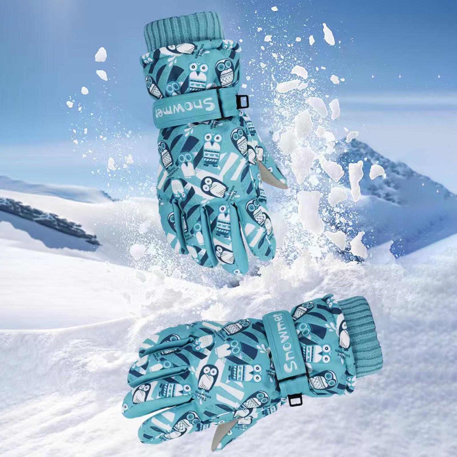 Kids Waterproof Gloves Insulat - Winter Cycling Commute บทวิจารณ์และราคา
