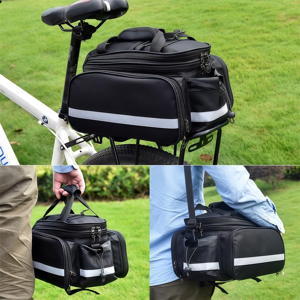 Bike Rear Rack Bag Bicycle Tru - Cycling Commute Rain บทวิจารณ์และราคา
