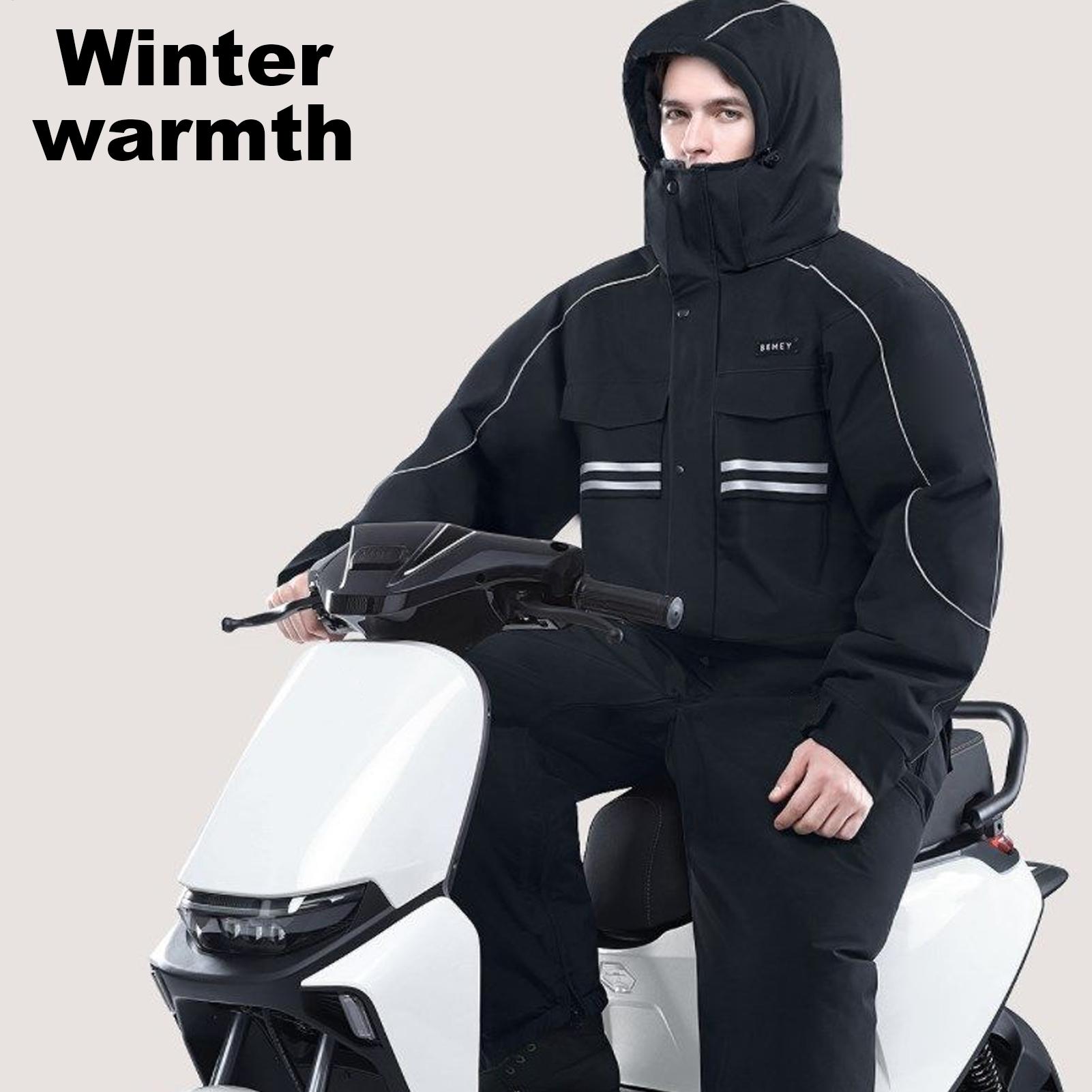 Motorcycle Winter Jacket 4-Poc - Winter Cycling Commute บทวิจารณ์และราคา