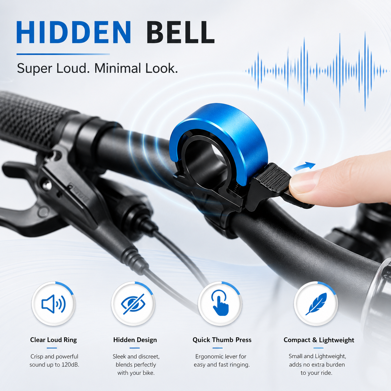 PINMOAP Compact Invisible Bike - Bell Handlebar Ring บทวิจารณ์และราคา
