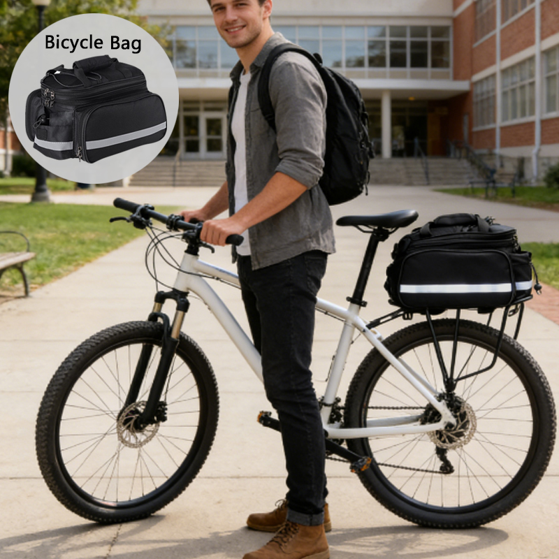 1pcs Bicycle Trunk Bag Bike Re - Cycling Commute Rain บทวิจารณ์และราคา