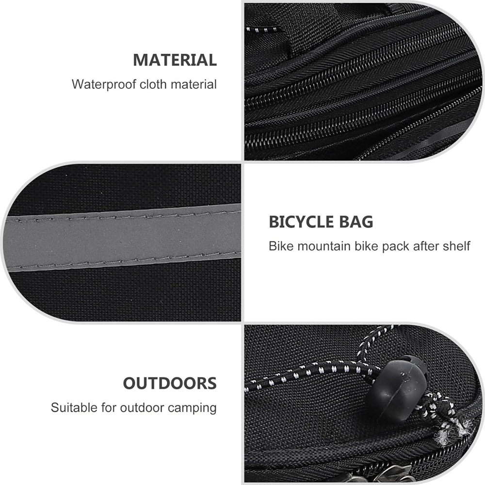 1pcs Bicycle Trunk Bag Bike Re - Cycling Commute Rain บทวิจารณ์และราคา