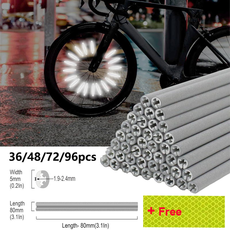 36/48/72/96Pieces 8cm Spoke Re - Spoke Reflector Set บทวิจารณ์และราคา