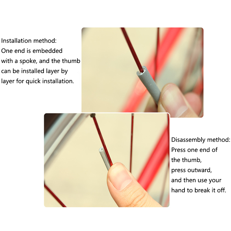 36/48/72/96Pieces 8cm Spoke Re - Spoke Reflector Set บทวิจารณ์และราคา