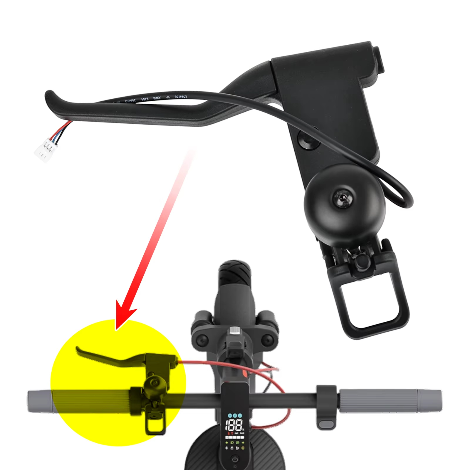 Brake Lever For Xiaomi 5 / 5 M - Bell Handlebar Ring บทวิจารณ์และราคา