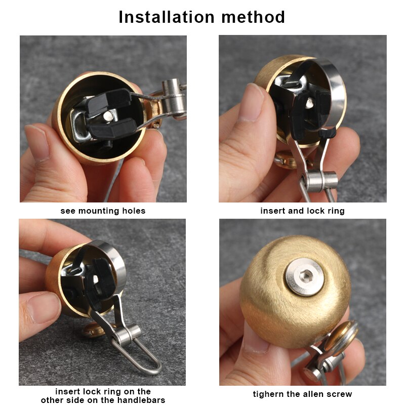 Bicycle Bell Retro Classical C - Bell Handlebar Ring บทวิจารณ์และราคา