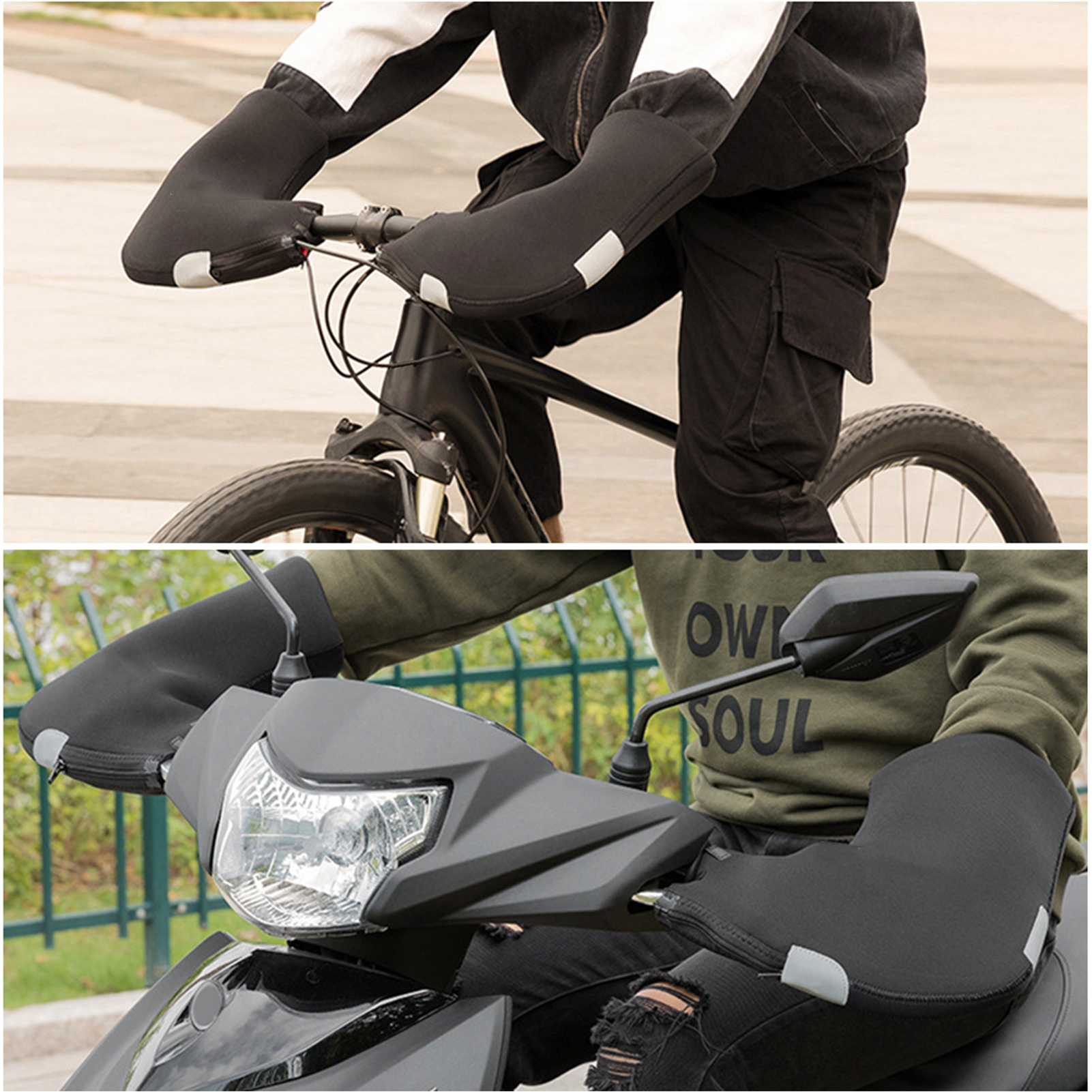 Winter Bicycle Handlebar Warm  - Winter Cycling Commute บทวิจารณ์และราคา