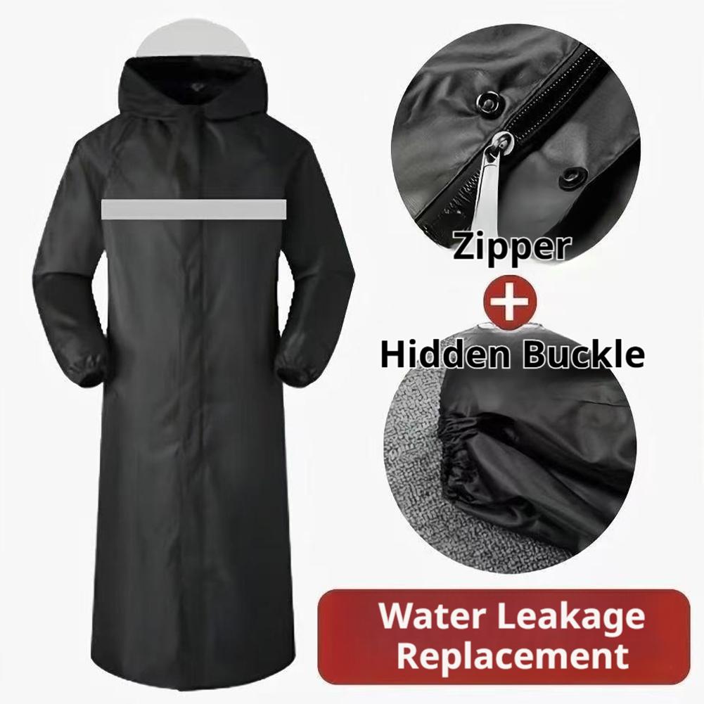Waterproof Hooded Rain Poncho, - Cycling Commute Rain บทวิจารณ์และราคา