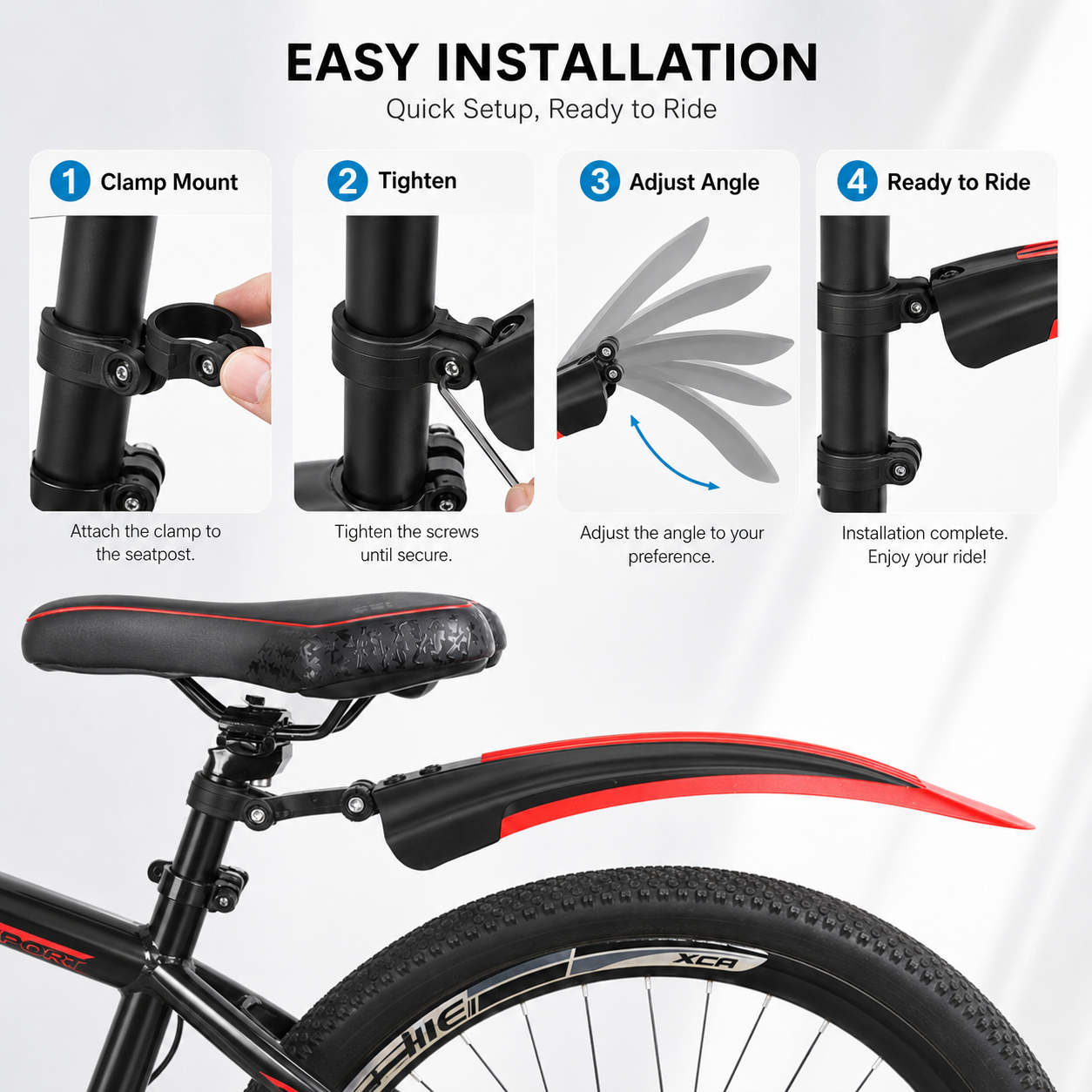 PINMOAP Mtb Road Bike Fender B - Cycling Commute Rain บทวิจารณ์และราคา