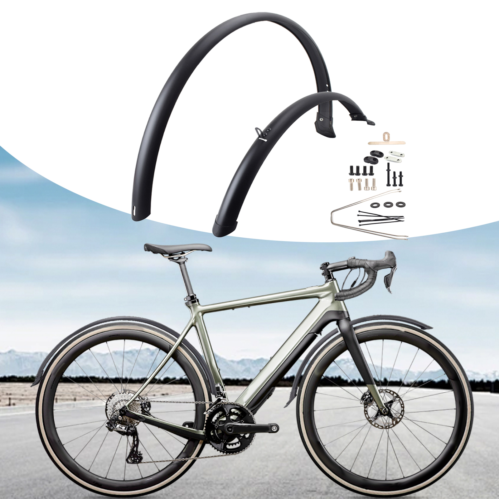 2pcs Road Bike Fenders Bicycle - Fender Mudguard Set บทวิจารณ์และราคา