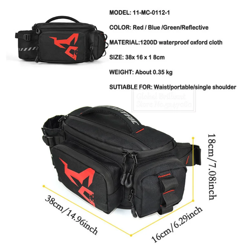 Waterproof Motorcycle Bag Mult - Cycling Commuter Backpack Waterproof บทวิจารณ์และราคา