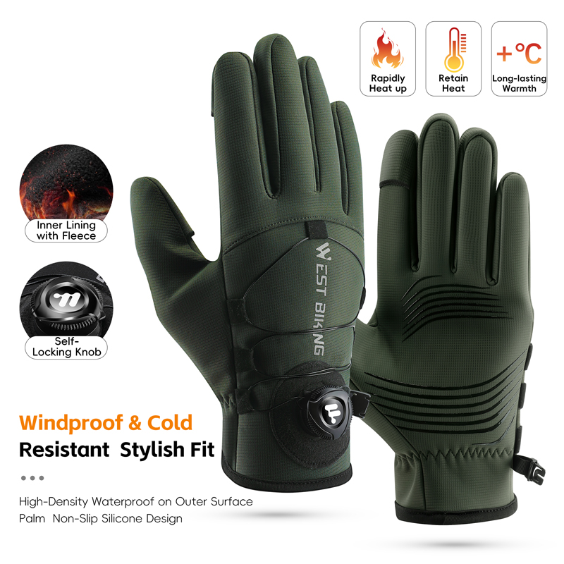 Winter Bike Gloves Magnetic Qu - Winter Cycling Commute บทวิจารณ์และราคา