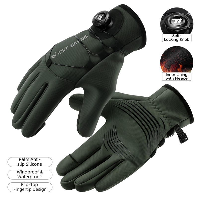 Winter Bike Gloves Magnetic Qu - Winter Cycling Commute บทวิจารณ์และราคา