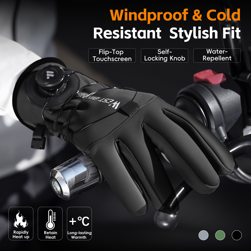 Winter Bike Gloves Magnetic Qu - Winter Cycling Commute บทวิจารณ์และราคา