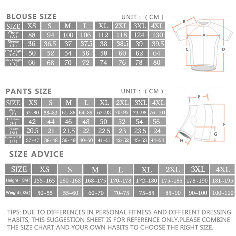 Rcn Rvouei Cycling Jersey Set  - Cycling Commuter Shorts บทวิจารณ์และราคา