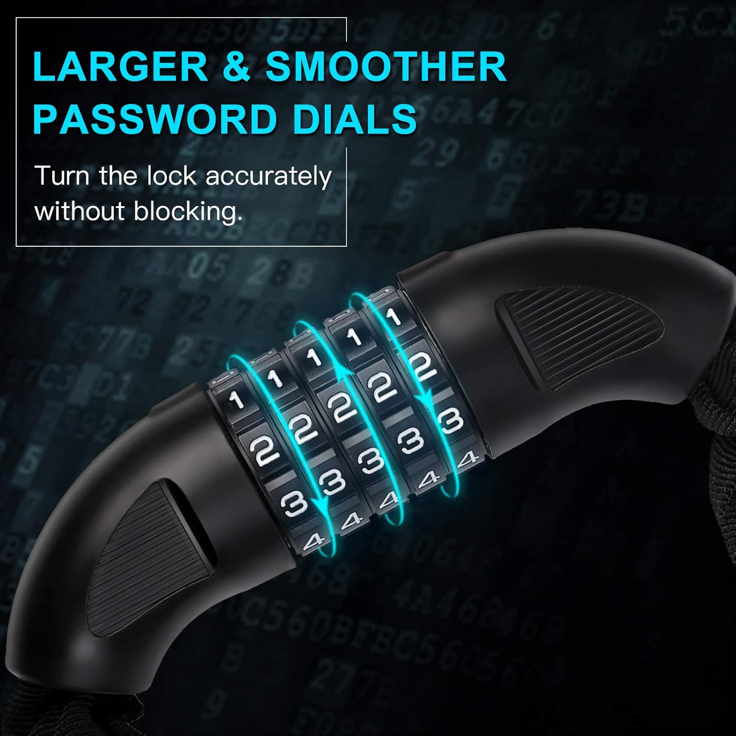 Bike Chain Lock 3FT 5-Digit Co - Chain Lock Combination บทวิจารณ์และราคา