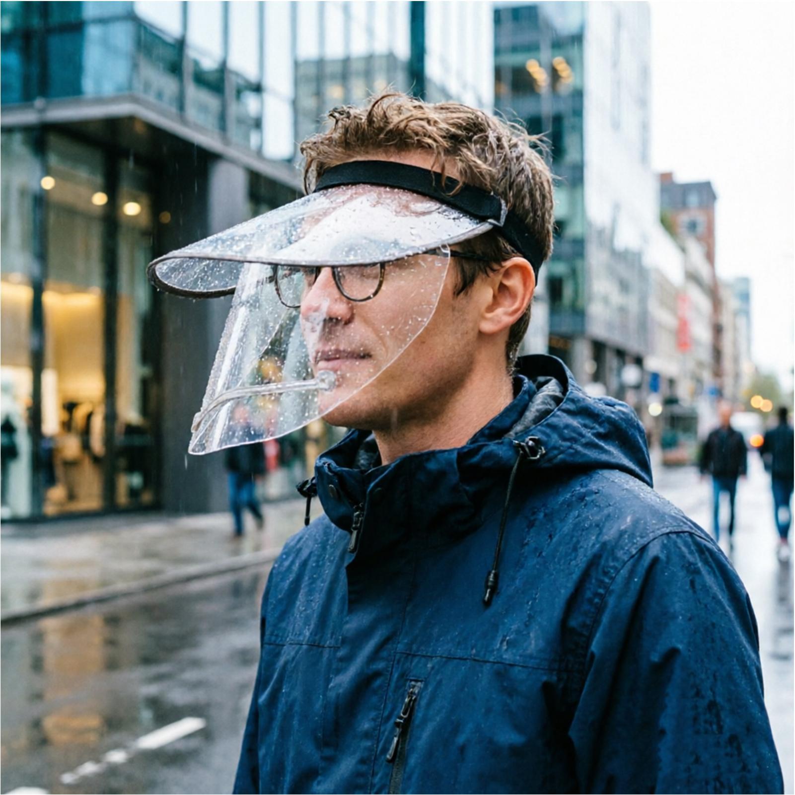 Rain Face Cover With Elastic H - Cycling Commute Rain บทวิจารณ์และราคา