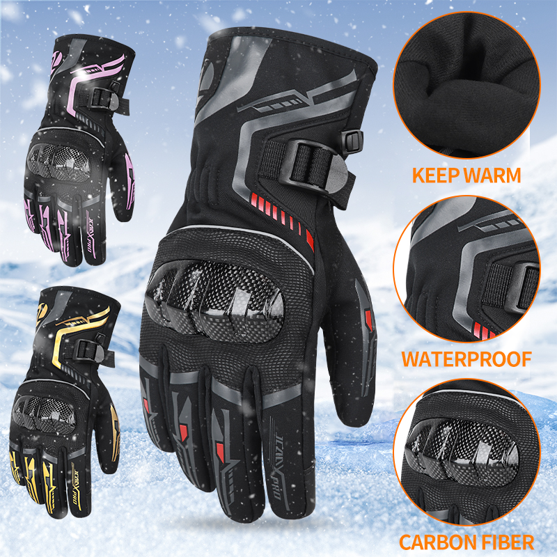 Winter Men Motorcycle Glove Gi - Waterproof Cycling Commute บทวิจารณ์และราคา