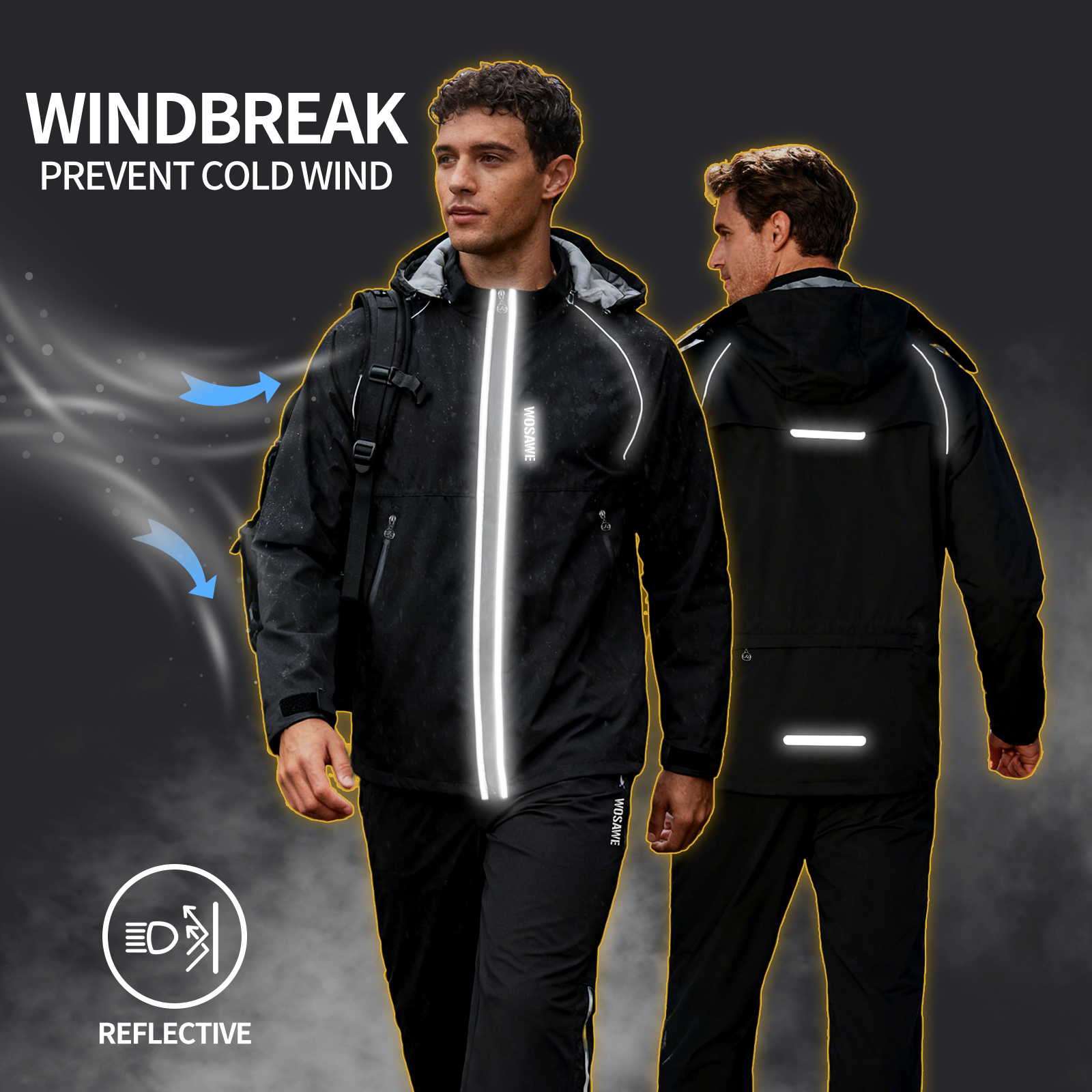 WOSAWE Reflective Motorcycle R - Cycling Commute Rain บทวิจารณ์และราคา