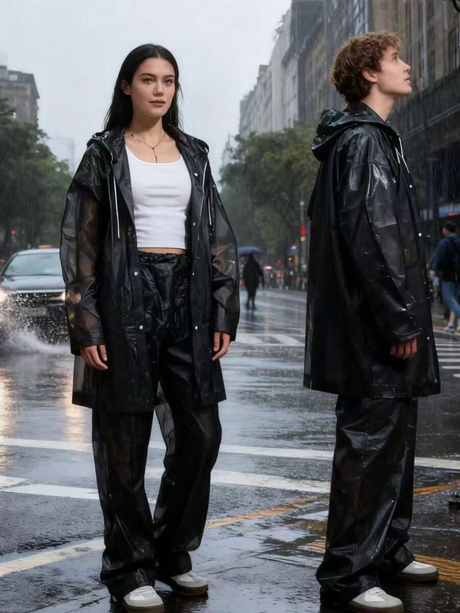 2pcs Unisex full-body rain sui - Cycling Commute Pants บทวิจารณ์และราคา