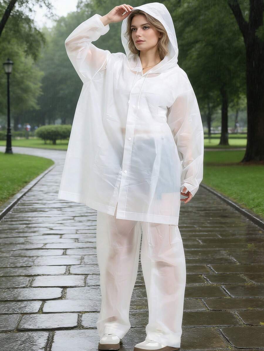 2pcs Unisex full-body rain sui - Cycling Commute Pants บทวิจารณ์และราคา