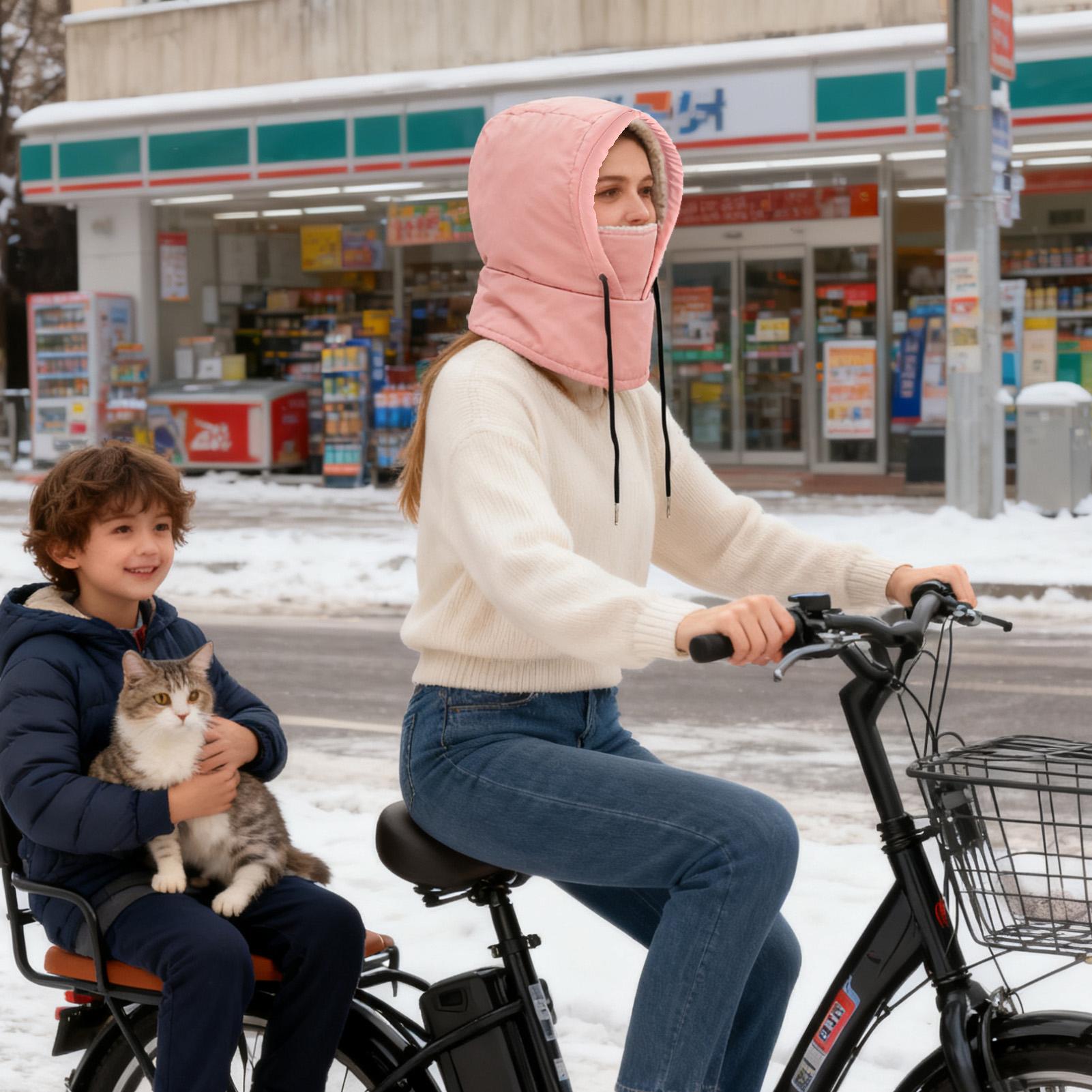 Ski Hood Windproof Hat With Dr - Cycling Commuting บทวิจารณ์และราคา